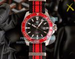 Replica Tag Heuer Aquaracer 300M Quartz Watch Red & Black Nylon Strap